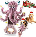 Squeaky Dog Toys, Octopus Dog Toy Interactive Tug of War Puppy Toy to Keep Them Busy(Purple)