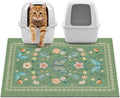 Unicorn Catcher 33x22 inches Cat Litter Mat Non-Slip Bottom Litter Box Mat Urine-Proof Soft Litter Mat for Cats Waterproof Pads Protects Floors Cat Mat for Litter Box