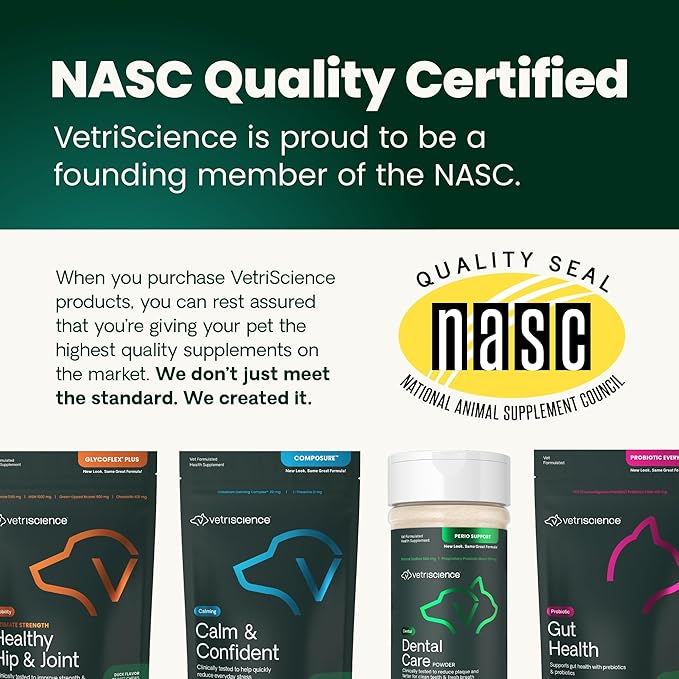 VetriScience Extra Strength Healthy Hip & Joint Chews, GlycoFlex Glucosamine and Green-Lipped Mussel Joint Support Supplement for Cats, Promote Mobility and Soothe Joint Discomfort, Chicken, 60 Count