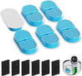 Cat Water Fountain Filter: Wireless Cat Fountain Filters Replacement - 12 Filters for Cordless Pet Water Fountain - 6 Pack Carbon Filters + 6 Pack Sponges Filters (3 Month Supply)