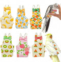 6Pcs Bird Diapers Bird Harness Flight Suits Diapers Reusable Parrot Nappy with Waterproof Inner Layer Washable Cute Urine Wet Suit Costume for Cockatiel Conure Budgie Macaw Parakeet,L