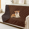 hyha Waterproof Dog Blanket, Reversible Pet Bed Blanket, Soft Sofa Couch Cover for Dogs Washable, Waterproof Pet Couch Covers for Sofa Puppy Cats Furniture Protector(68"x82", Brown/Chocolate)