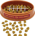 NCAA Super-Bowl - Iowa State Cyclones Slow Feeder Dog Bowl. Football Design Slow Feeding Cat Bowl for Healthy Digestion. Non-Slip Pet Bowl for Large & Small Dogs & Cats