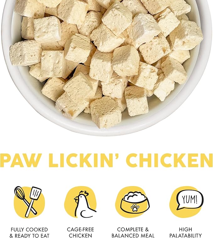 Weruva Cat Freeze Dried, Paw Lickin' Chicken with Chicken Breast, 1oz Bag (Pack of 2)