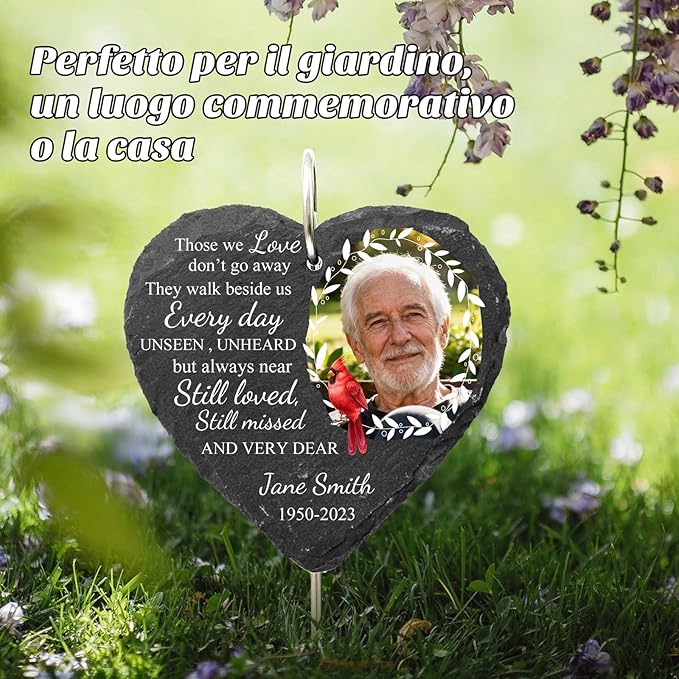 Engraved Pet Memorial Garden Stone with Stake, Custom Dog/Cat Loss Gift, Honor Your Beloved Pet, Personalized Outdoor Remembrance Gifts