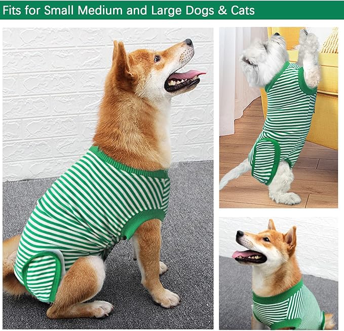 Dog Recovery Suit, After Surgery Wear for Pets Male Female, Professional Dog Onesie for Surgery for Abdominal Wounds Recovery Shirt, Substitute E-Collar & Cone Medium