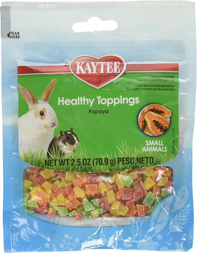Kaytee Healthy toppings Papaya,2.5 oz (6 Pack)