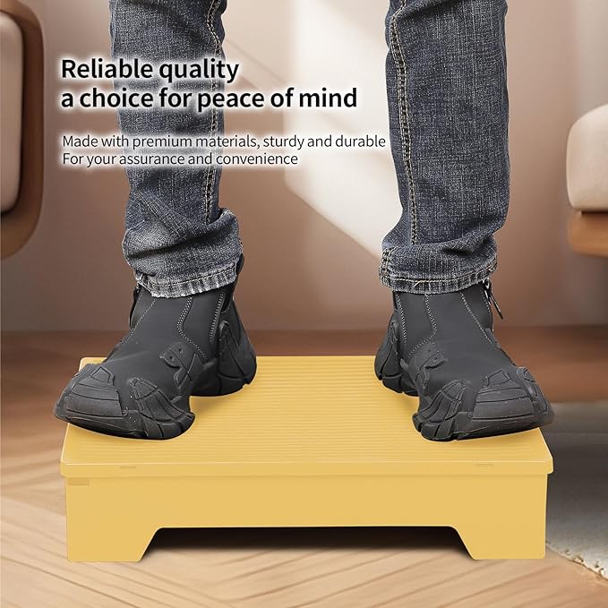 PAKEWAY Cat Ramp for Litter Box, Adjustable Elevated Cat Litter Box Step, for Automatic Litter Boxes & High - Entrance Litter Boxes - Ideal for Small & Elderly Cats