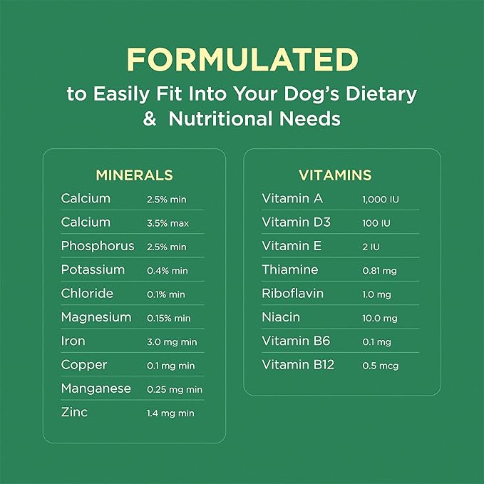 Pet-Tabs Multivitamin and Mineral Supplement for Dogs, Chewable Tablet, 60 Count Bottle