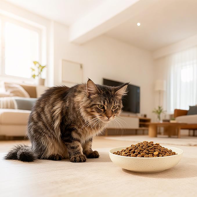 OLULU 10 Pack Cat Bowls, Whisker Friendly Kitten Dishes, Durable Wheat Straw Cat Food Bowls for Indoor Outdoor Cats