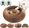 2Pack Extensible Large Magic Organ Cat Scratcher Toy | Upgraded Durable Cardboard Scratching Board with Bell Ball, Interactive Enrichment Toy for Indoor Cats & Kittens
