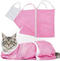 Cat Bathing Bag - Anti-Bite & Anti-Scratch Shower Bag, Adjustable Restraint Bag for Cat Washing, Nail Trimming & Injections, Breathable Mesh Design