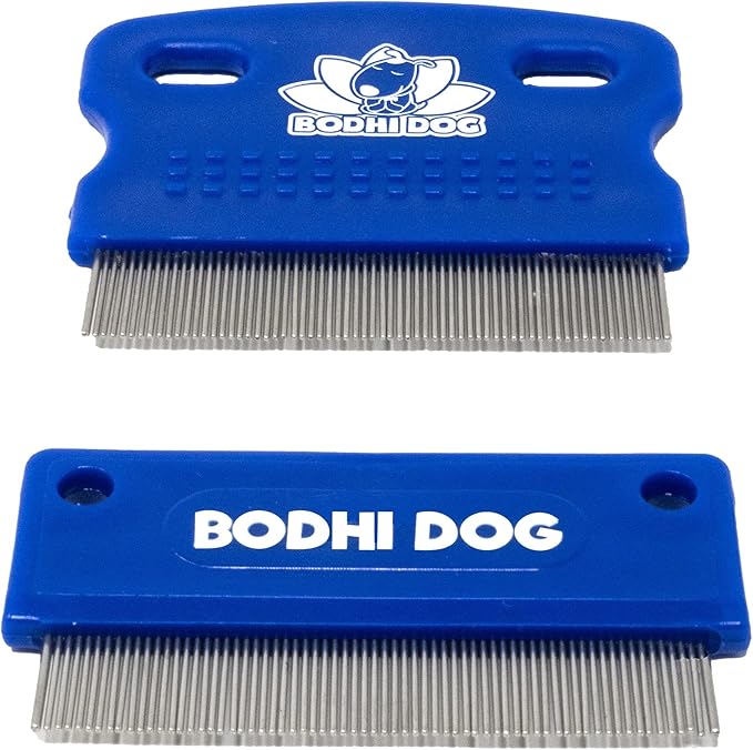 Bodhi Dog Tear Stain Remover Combs - Clean Crust, Dirt & Buildup Around Pet Eyes - Gentle, Durable, Easy-to-Use Grooming Tool for Dogs & Cats - Ideal for All Fur Types & Coats (Set of 2)