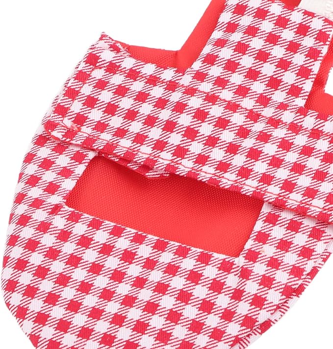 Bird Diaper Red Cotton Adjustable Parrots Pilot Suit for Macaw Budgies Safe Soft Comfortable for Parakeet 1x Bird Diaper (L Red Plaid)