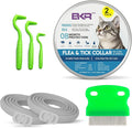 Cat Flea and Tick Collar | Flea Collar & Tick for Cat Natural Long-Lasting 8 Month Protection, Waterproof Flea Collar for Cats & Adjustable Fit Includes Tick Removal Tool & Flea Comb (2 Pack)