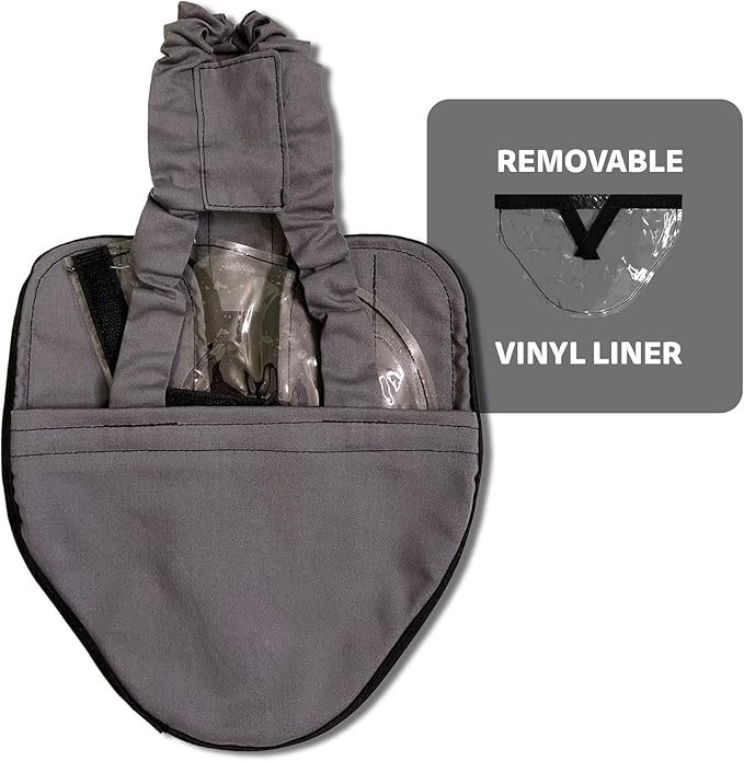 Hen Holster Starter Kit - Wrap-Around Runner Duck Diaper w/ Removable Liner & Fixed Tab - Durable, Secure Fit, Easy-to-Wear - Essential Duck Supplies for Real Ducks, Made in USA - Gray