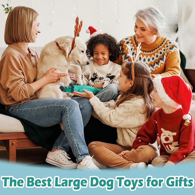 Dog Toys for Aggresive Chewers：Tough Dog Toys for Large Dogs - Indestructible Dog Toy- Heavy Duty Dog Toys for Small/Medium/Large Dogs Breed to Keep Them Busy