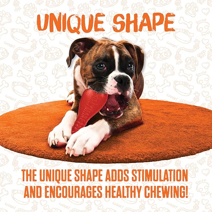 BULLYMAKE Blue Tough Chew Controller Toy for Dogs, Durable Nylon Dog Toys for Aggressive Chewers, Dental Stimulating, Tough Chew, Boredom Busting, Pet Supplies, Made in USA