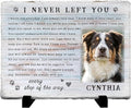 Personalized Pet Memorial Stone, Custom Dog Memorial Gifts for Loss of Dog with Photo Name Date, Dog Remembrance Gift, Loss of Dog Sympathy Gift for Dog Cat Lovers (Quote 12)
