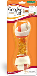 Good'n'Fun Good ’N’ Fun Triple Flavor Chews, Rawhide Treats For Dogs, 6-Inch Bone