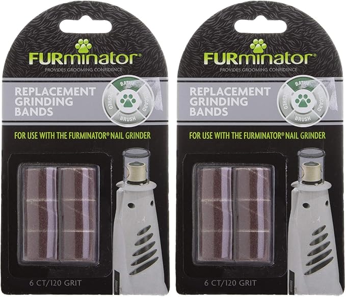 FURminator Nail Grinder Replacement Bands, 6-Count, 026036 (Pack of 2)