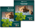 Catnip Seeds for Planting, 4400+ Herb, Indoor or Outdoor Growing, Heirloom, Non-GMO, Cats Love Catnip Leaves. (Catnip Seeds, 2 X 1500mg)