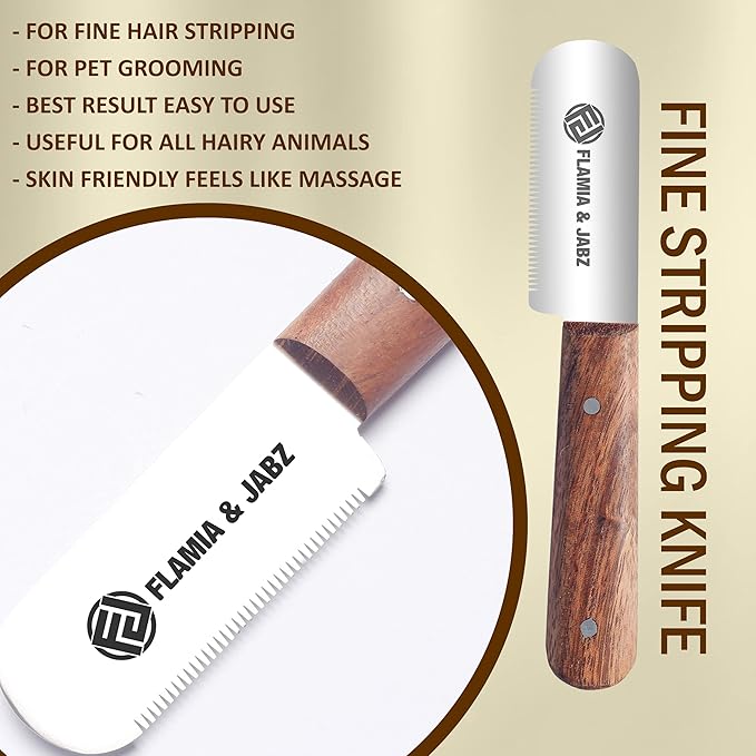 Professional Stripping Knife, Right handed, 3 inch blade (Stainless Steel) (Fine, Rosewood)