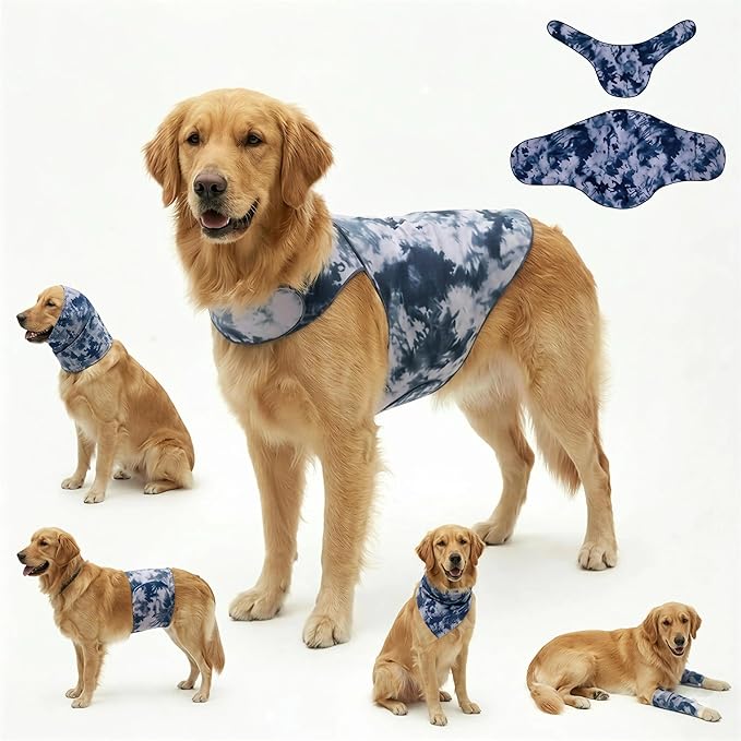 DAJIDALI® Dog & Cat Anxiety Vest & Spay Recovery Suit – Silent Calming Wrap for Surgery, Thunderstorms – Breathable Cone Alternative