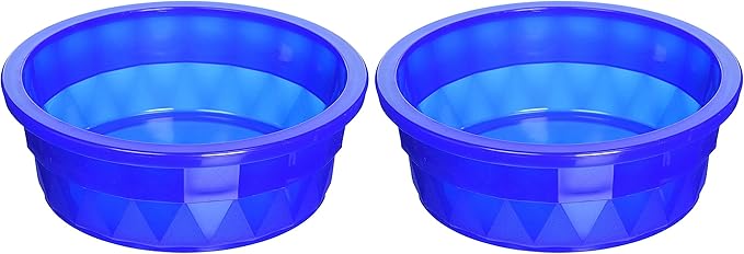 (2 Pack) Van Ness Heavyweight Translucent Large Crock Dish, 52 Ounce Per Bowl