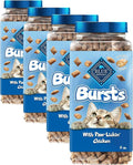 Blue Buffalo Bursts Crunchy & Creamy Cat Treats, Great for Training, Paw-Lickin' Chicken, 12-oz. Tub (Pack of 4)