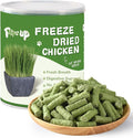 PAWUP Freeze Dried Chicken Cat Treats, Cat Grass Added, High-Fiber Hairball Care & Digestive Support Snacks for Indoor Cats, 3.8oz