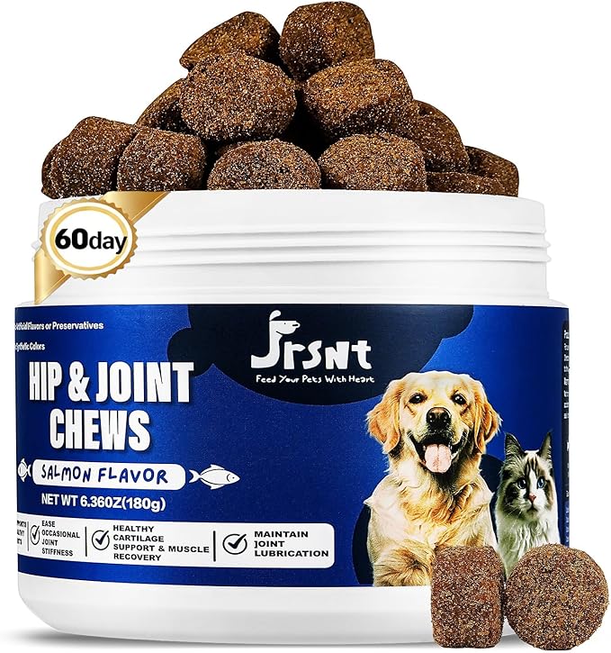 Dog Hip and Joint Supplement – Glucosamine Chondroitin Turmeric MSM Omega 3 – Dog Joint Supplement & Mobility Support for Large Breed, Senior & Active Dogs and Cats