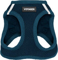 Best Pet Supplies Voyager Step-in Air Harness - All Weather Mesh, Reflective, No Pull Harness for Dogs, Cats - Secure with Hook & Loop Fastener, Buckle, Double D-Rings - Blue, XXXS