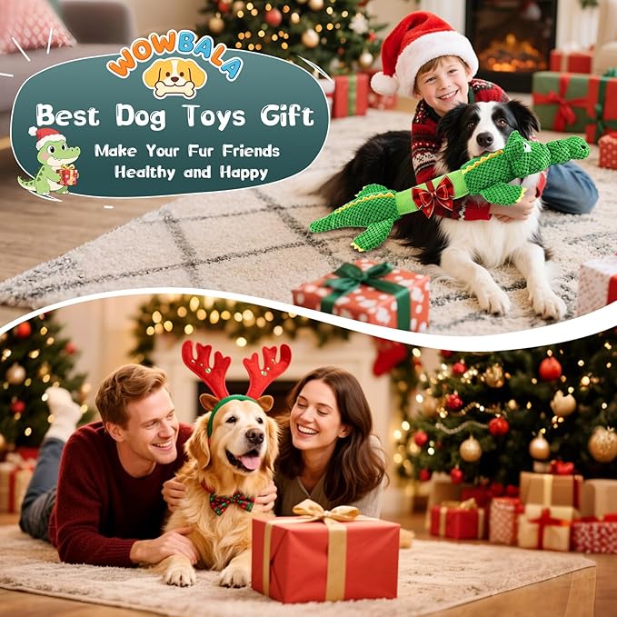 Dog Toys for Aggressive Chewers : Tough Interactive Tug of War Dog Toys-Squeaky Chew Toys for Small,Medium,Large Breed