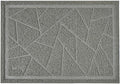 WePet Cat Litter Box Mat, Kitty Premium PVC Pad, Durable Trapping Rug, Phthalate Free, Urine-Resistant, Scatter Control, Mosaic, L 35 x 23 Inch, Cadet Grey