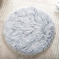 Round Plush Pet Mat Thin Style Pad Mat for Cats, Small Dogs, Rabbits, Guinea Pigs, Washable Soft Sofa mat, for Crate Cat Tree Tower Window Perch (Slate Grey, Large (23.6inch) - 1pcs)