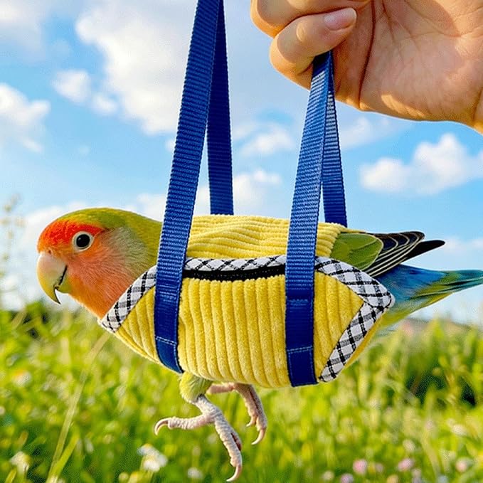 Portable Bird Carrier, Escape Resistant Parrot Travel Tote, Lightweight Bird Carrying Bag with Mesh Panels, Comfortable Parrot Travel Carrier, Transport Tote with Secure Zippers, Pet for Outdoor Walks