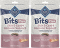 Blue Buffalo Blue Bits Plus Skin & Coat and Immune Support Daily Benefit Dog Treats, Soft & Chewy Salmon Morsels, 3.5-oz. Bag (Pack of 2)