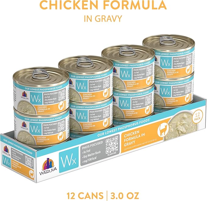 Weruva Wx Phos Focused Natural Wet Cat Food, Our Lowest Phosphorus Formulas