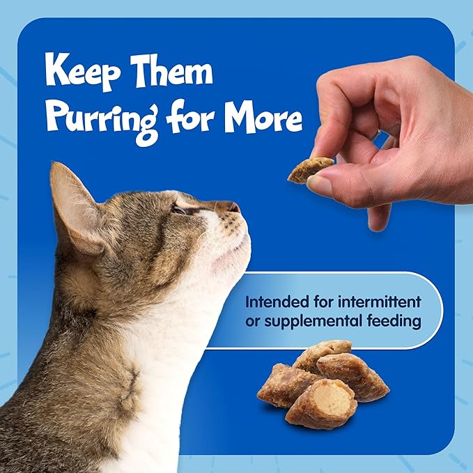 Blue Buffalo Bursts Crunchy & Creamy Cat Treats, Great for Training, Paw-Lickin' Chicken, 12-oz. Tub (Pack of 4)