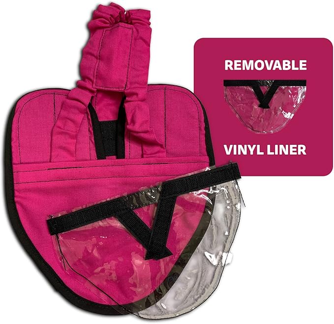 Hen Holster Starter Kit - Wrap-Around Runner Duck Diaper w/ Removable Liner & Fixed Tab - Durable, Secure Fit, Easy-to-Wear - Essential Duck Supplies for Real Ducks, Made in USA - Pink