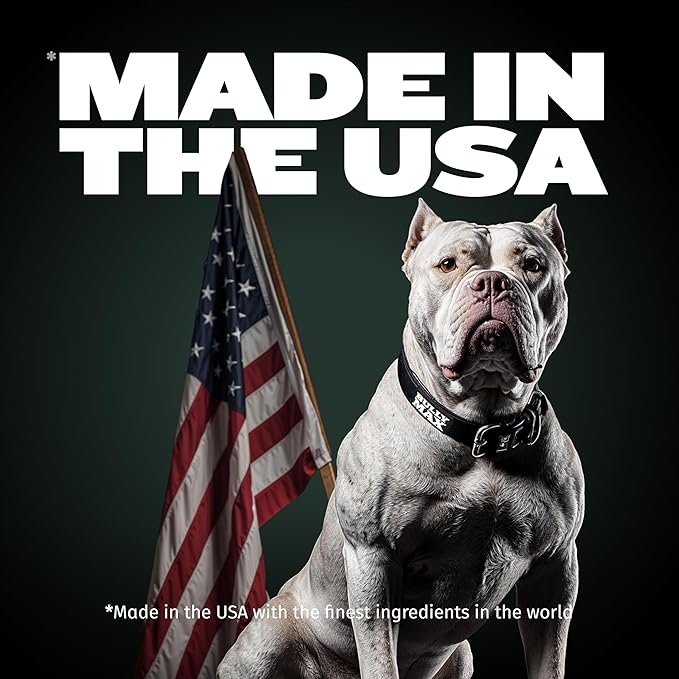 Bully Max 2-in-1 Muscle Builder Chewable Tablets for Dogs - Puppy & Dog Vitamins, Supplements for Muscle Gain & Growth - Canine Multivitamins Essentials for All Breeds & Ages - 30 Tabs