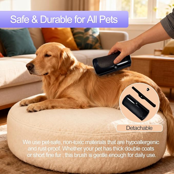 Deshedding Brush For Shedding - Short Long Hair Pet Dog Cat Grooming Tool Brush For Shedding Deshedding Brush for Pet Dogs Cats Rabbits Horses With Flea Comb