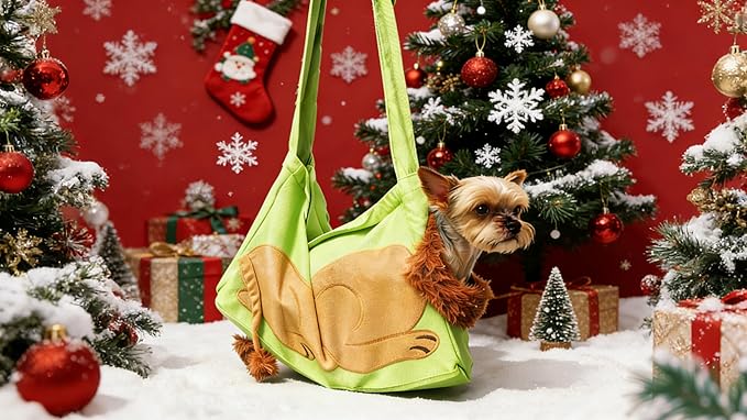 Dog Carrier Bag, Cat Sling Carrier Soft, Portable Dog Small Purse, Pet Carrier for Puppy, Lightweight Travel Hiking Bag, Lion Design Canvas,Petmate Chihuahua, Vet Visits, Outdoor Walking