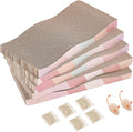 SIDAZON Cat Scratching Pads Cardboard Cat Scratchers for Indoor Cats Reversible Large Wide Corrugated with Catnip and Mini Toy(5pcs)