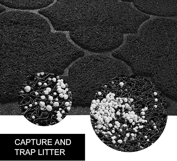 LittleTiger Cat Litter Mat, XL Super Size, Phthalate Free, Easy to Clean, 46x35 Inches, Durable, Soft on Paws, Large Litter Mat.