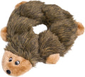 ZippyPaws Loopy - No Stuffing Dog Toys to Keep Them Busy, for Small, Medium, & Large Dogs, Squeaky Pet Toy for Boredom, Unstuffed Chew Toy, Soft Plush Puppy Products, Hedgehog - 10"