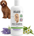 Dog Shampoo, Conditioner & Detangler - Best Shampoo for Goldendoodles, Poodles & Doodles Pet Hair - Hypoallergenic, Tearless, Sensitive Skin for Puppies & All Dog Breeds - Made in USA, 16OZ (Lavender)