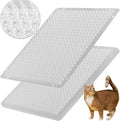 12 Pack Cat Repellent Outdoor/Indoor Scat Mat for Cats&Dogs, Keep Away Pest Plastic Mats with Spikes,16 x 13 Inches