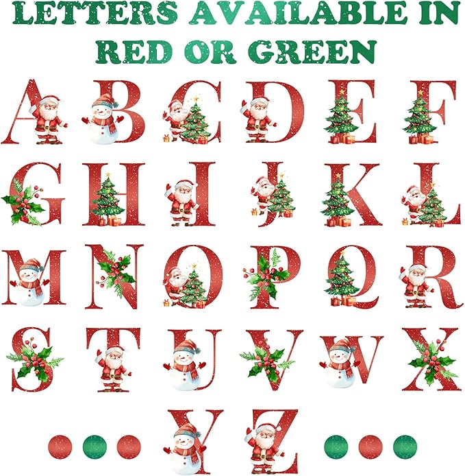 Name Ornaments for Christmas Tree, Personalized Christmas Ornaments, Custom Initial A-Z Monogram Ceramic Ornament 2026, Customized Gifts, Stocking Name Tags